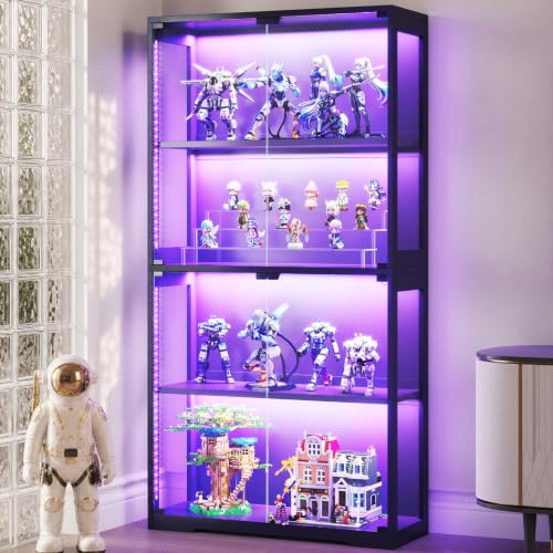 Glass Cabinet Display - Display Case with Glass Doors &