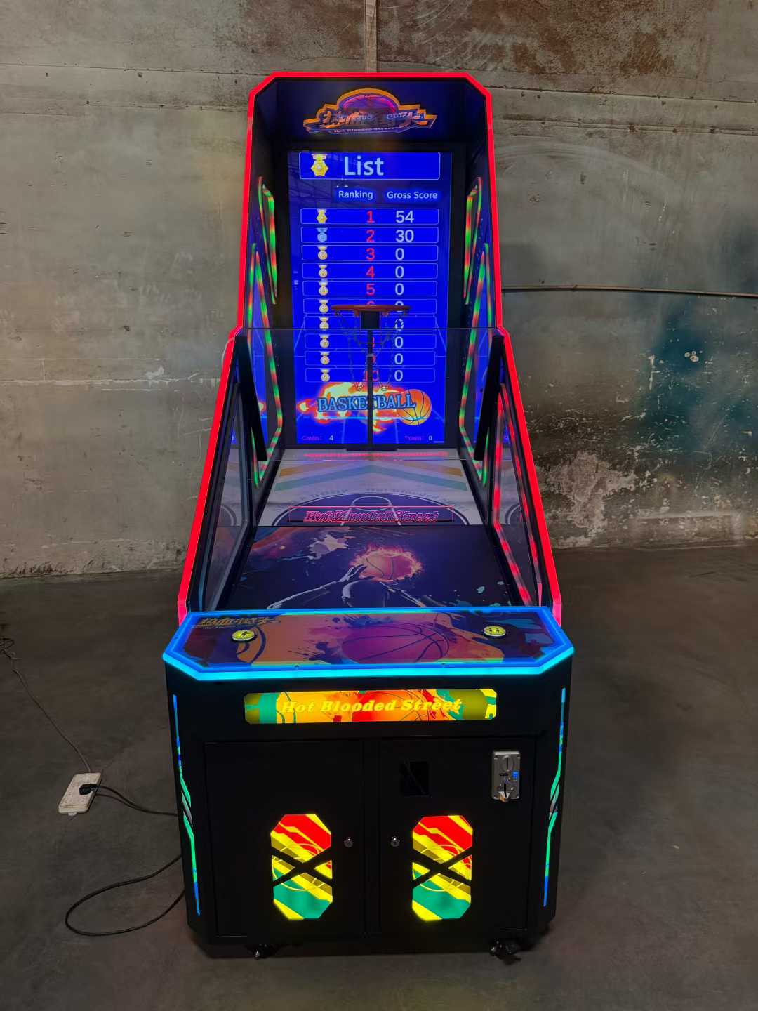 Coin-Operated LED Basketball A - đánh giá và giá Ticket Redemption Machine