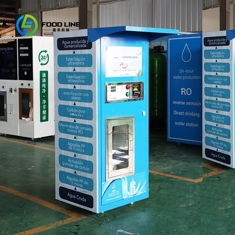 Purified water vending machine - đánh giá và giá Vending Machine Qr Code