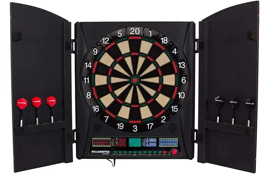 BestsellerMarauder 5.0 Electro - đánh giá và giá Electronic Dartboard Cabinet