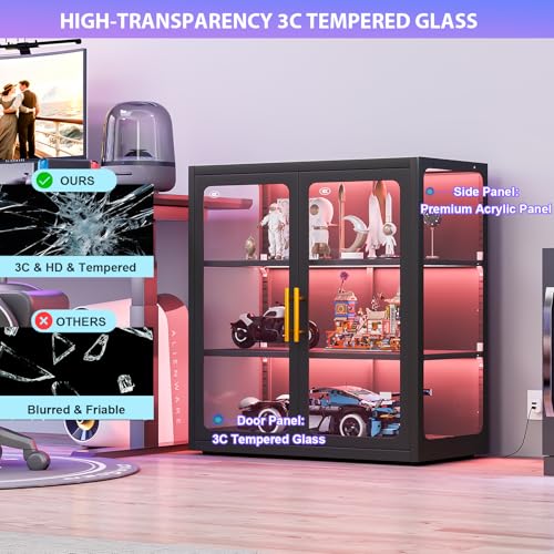 Display Cabinet with Glass Doo - đánh giá và giá Glass Cabinet Display
