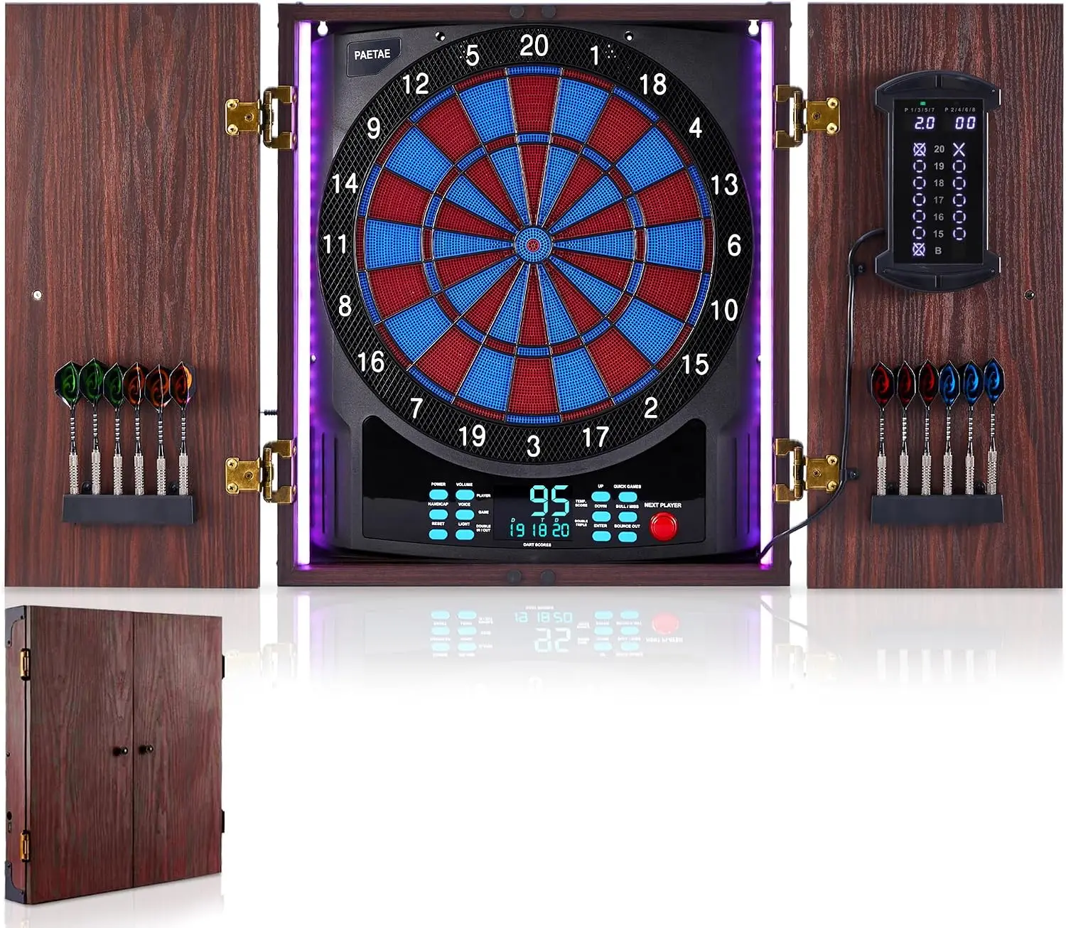 Electronic Dartboard Cabinet S - đánh giá và giá Electronic Dartboard Cabinet