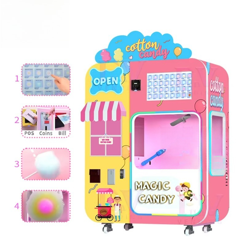 Mall Food Court Cotton Candy V - đánh giá và giá Candy Vending Machine