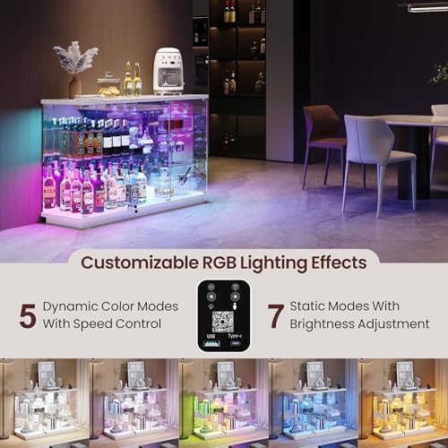 RGB Glass Display Cabinet with - đánh giá và giá Glass Cabinet Display