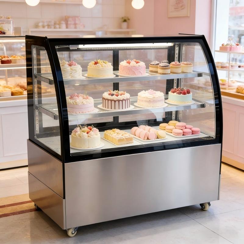 2 Tier Commercial Cake Display - đánh giá và giá Glass Cabinet Display