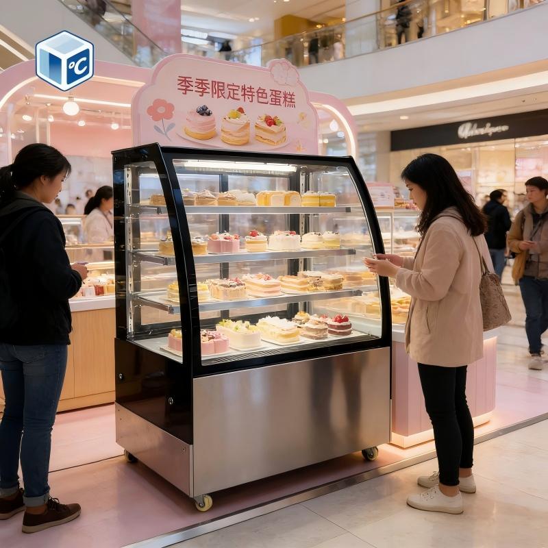 2 Tier Commercial Cake Display - đánh giá và giá Glass Cabinet Display