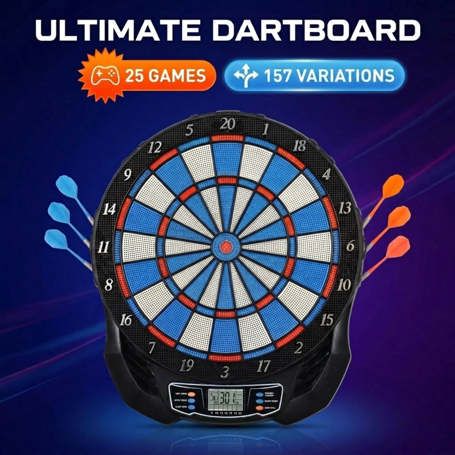 DartVibe Advanced Electronic D - đánh giá và giá Electronic Dartboard Cabinet