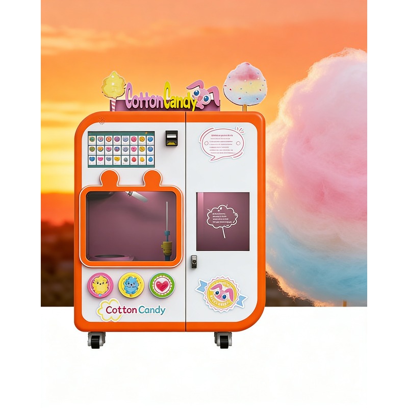 Fully Automatic Cotton Candy V - đánh giá và giá Candy Vending Machine