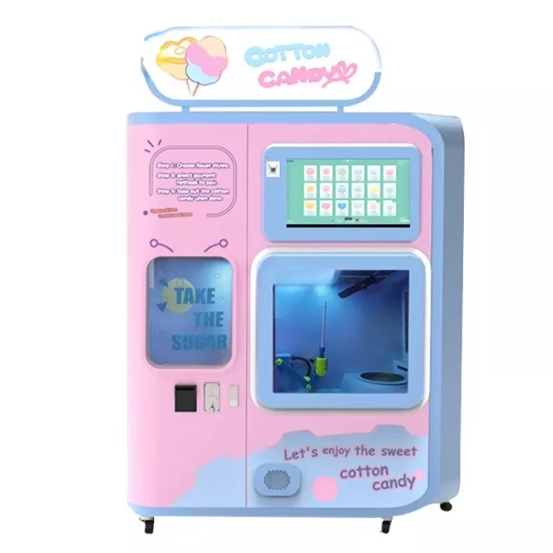 Fully Automatic Cotton Candy V - đánh giá và giá Candy Vending Machine