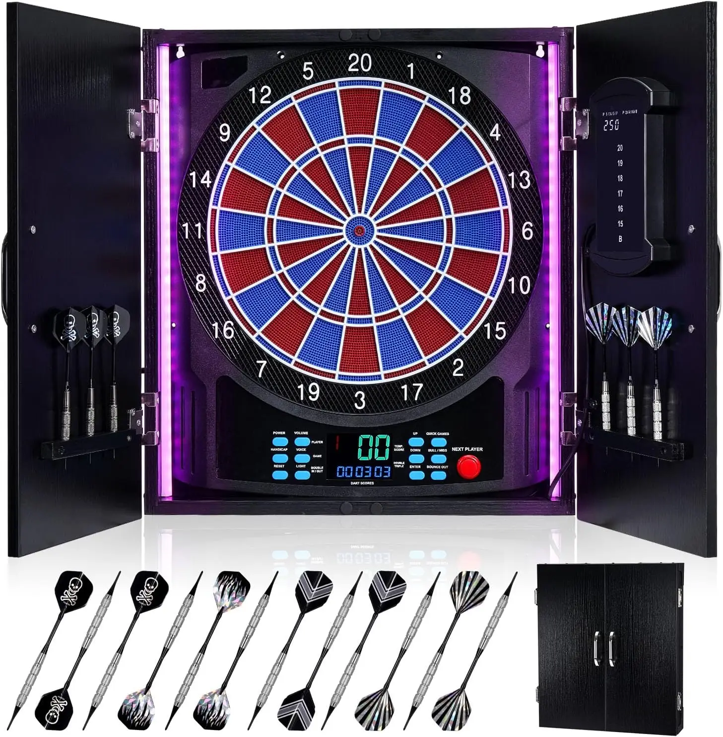Electronic Dart Board, Electri - đánh giá và giá Electronic Dartboard Cabinet