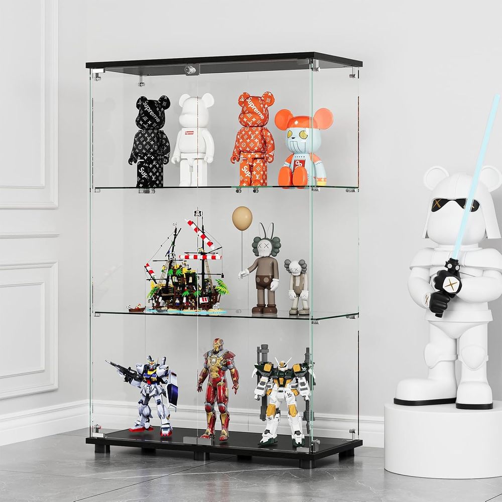 Glass Display Cabinet with 3-S - đánh giá và giá Glass Cabinet Display