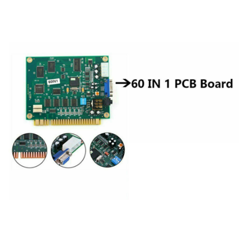 ABGN 2X 60 In 1 Multicade PCB  - đánh giá và giá Usb Game Board Jamma
