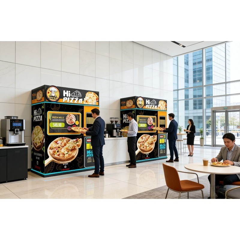Automatic Pizza Making Vending - đánh giá và giá Commercial Vending Machine