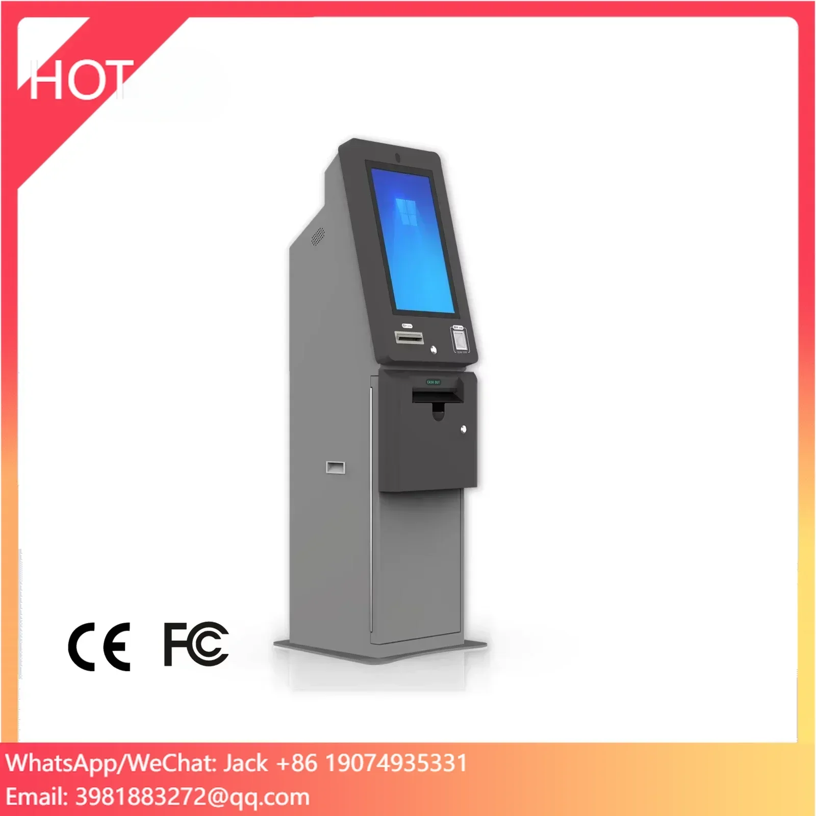 Metal ATM Kiosk Ticket Redempt - đánh giá và giá Ticket Redemption Machine