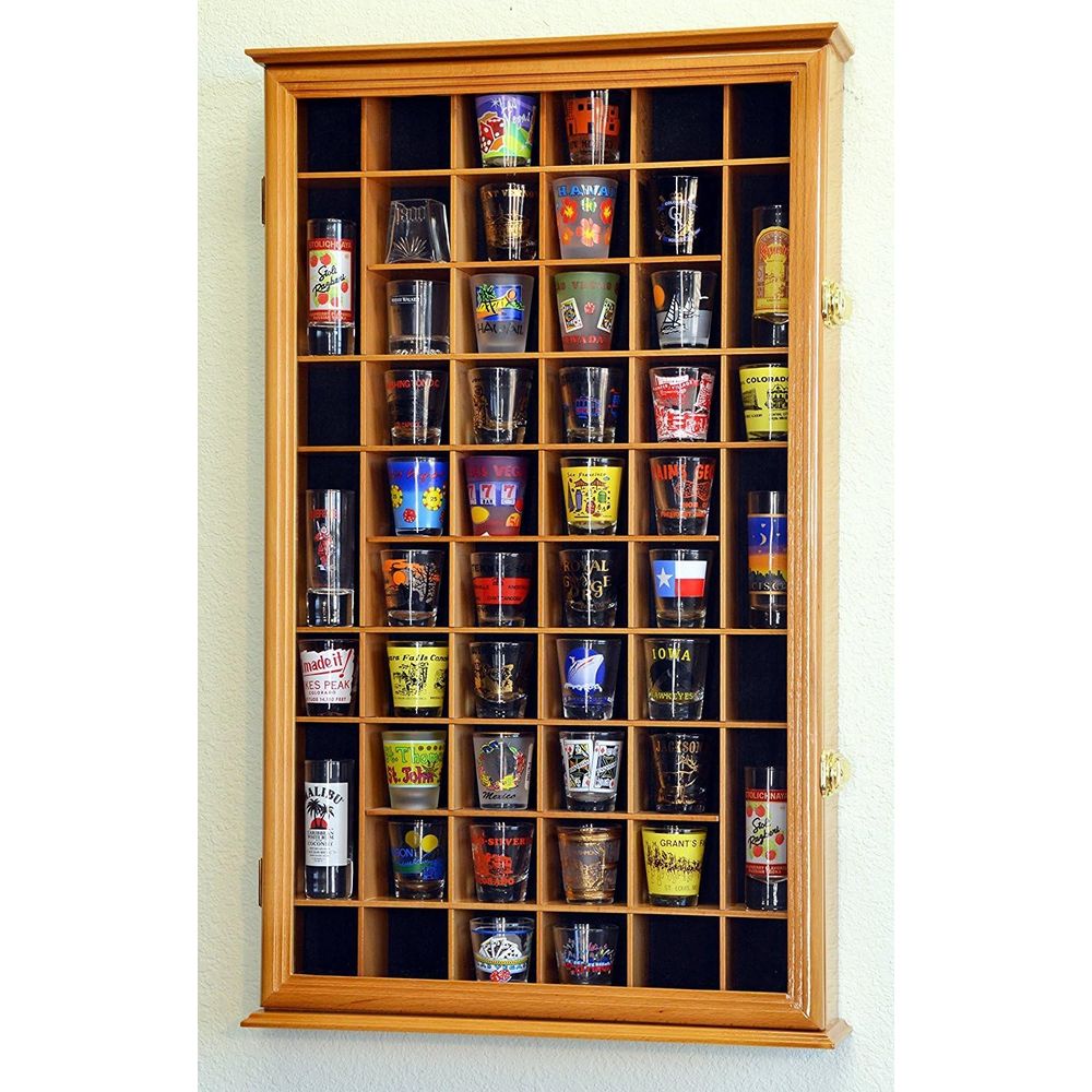 54 Shot Glass Shotglass Shoote - đánh giá và giá Glass Cabinet Display
