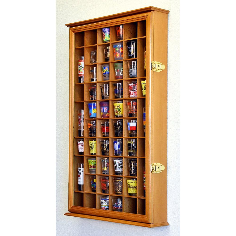 54 Shot Glass Shotglass Shoote - đánh giá và giá Glass Cabinet Display