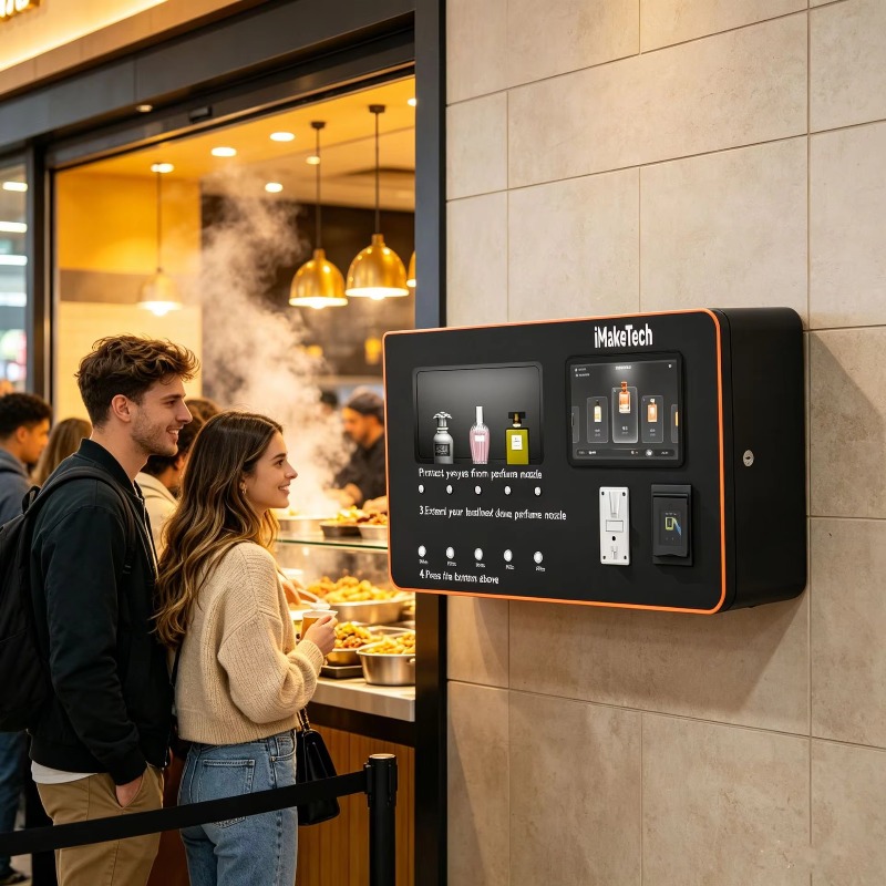 Self-service Perfume Spray Ven - đánh giá và giá Vending Machine Qr Code
