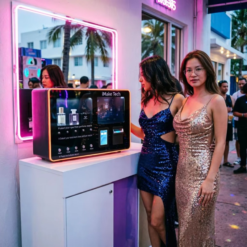 Self-service Perfume Spray Ven - đánh giá và giá Vending Machine Qr Code