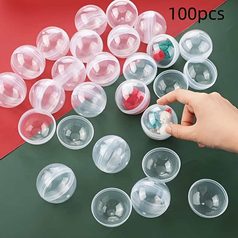 100pcs Clear Plastic Round Cap - đánh giá và giá Prize Capsule Toy Machine