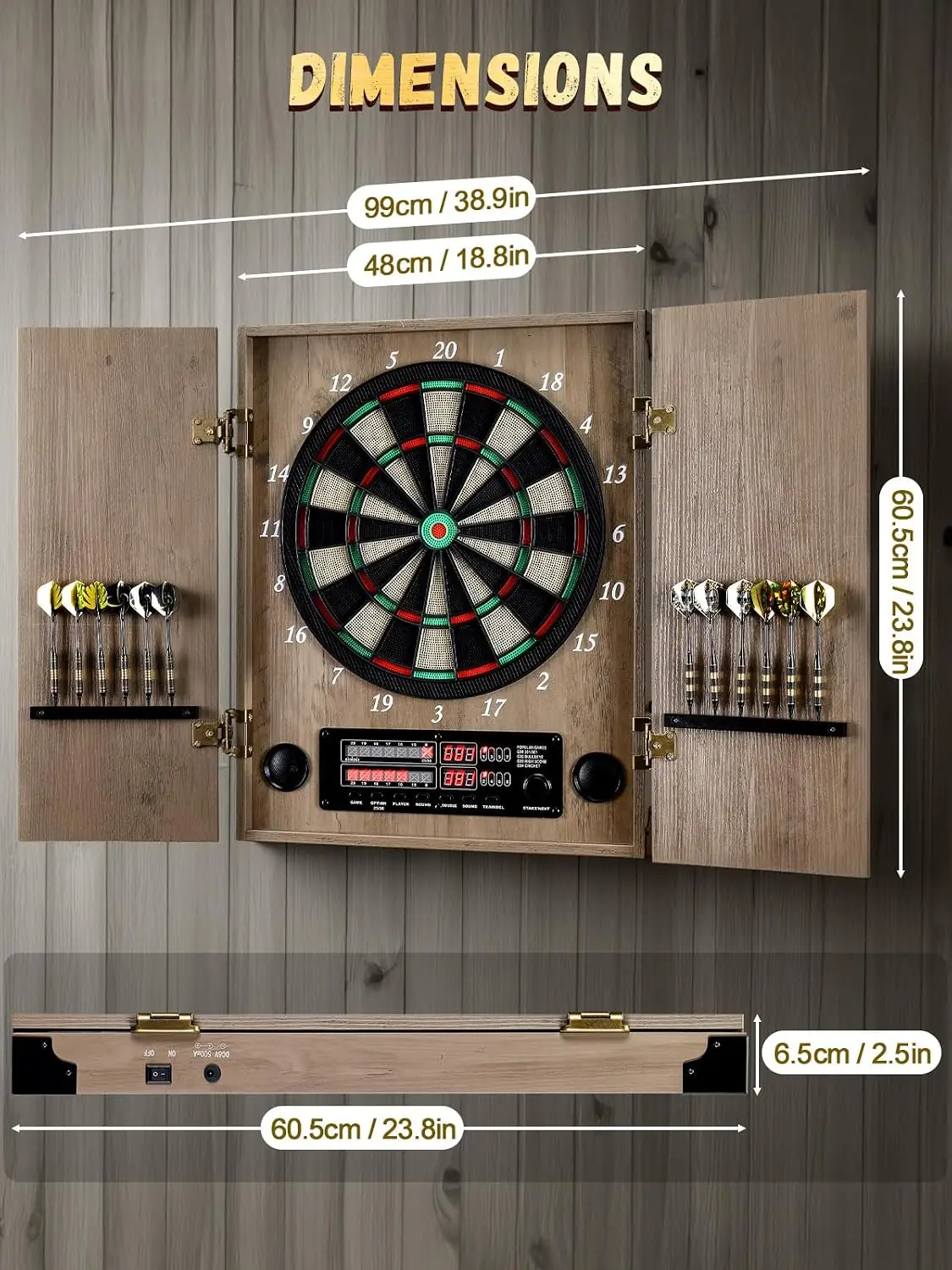 Electronic Dart Board, Decorat - đánh giá và giá Electronic Dartboard Cabinet